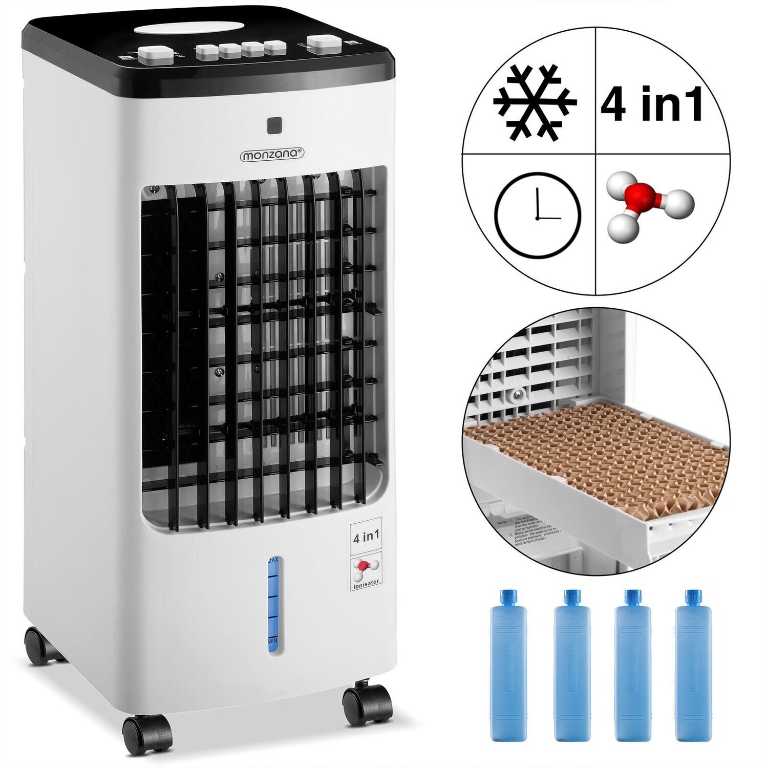 Aircooler Klimagerät Luftkühler mobil 4in1 Ionisator