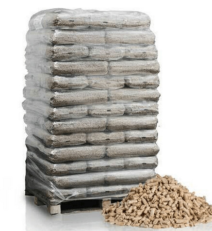 Holzpellets Hartholz  Sackware Ofen 6mm 15kg x 65 Sack 975kg je Palette
