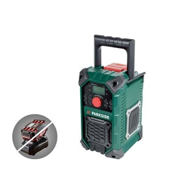 PARKSIDE® Akku-Baustellenradio PABR 20-Li B1 (ohne Akku und Ladegerät) PARKSIDE® Akku-Baustellenradio PABR 20-Li B1 (ohne Akku und Ladegerät)