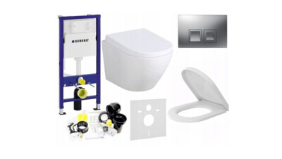 Geberit Vorwandelement Setangebot , Wand - WC-Sitz komplett mit Platte 7 in1 XXXL Geberit Vorwandelement Setangebot , Wand - WC-Sitz komplett mit Platte 7 in1 XXXL