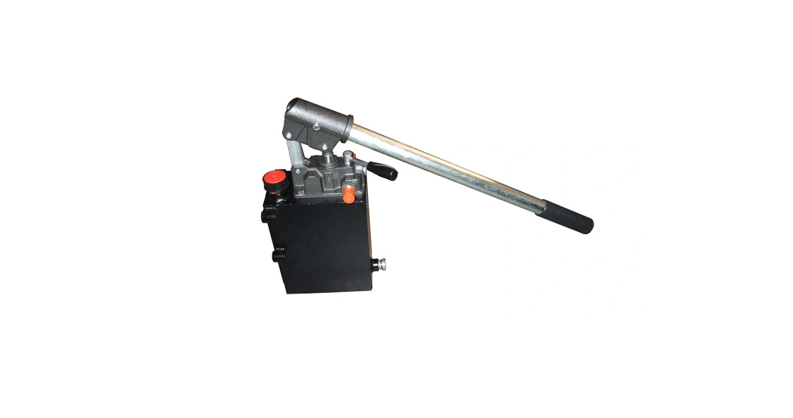 Hydraulik doppeltwirkende Handpumpe mit 10l Tank komplett Set