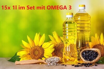 PREMIUM Sonnenblumenöl Speiseöl 100% 15l (15x1l) SET PREMIUM Sonnenblumenöl Speiseöl 100% 15l (15x1l) SET