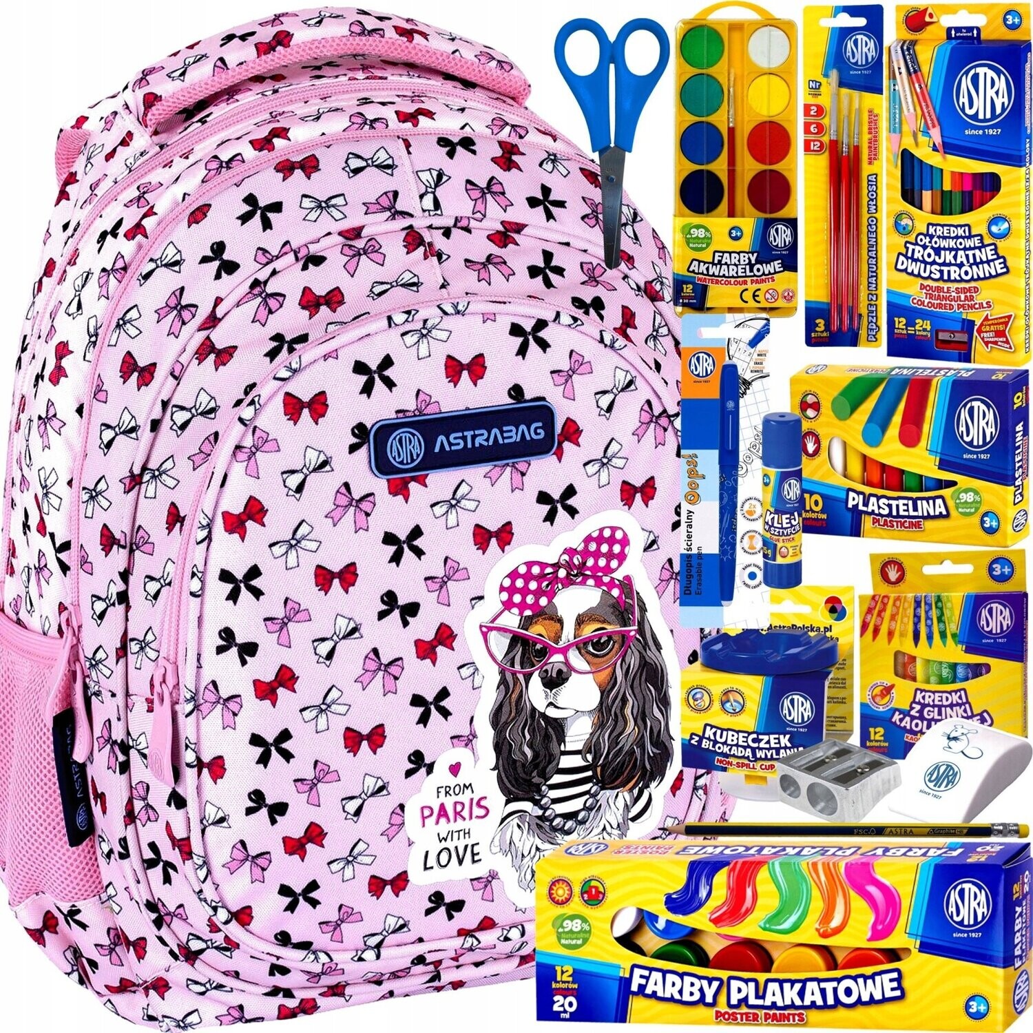 Dog Schulranzen Rucksack Tornister Schultasche XXL starter Set