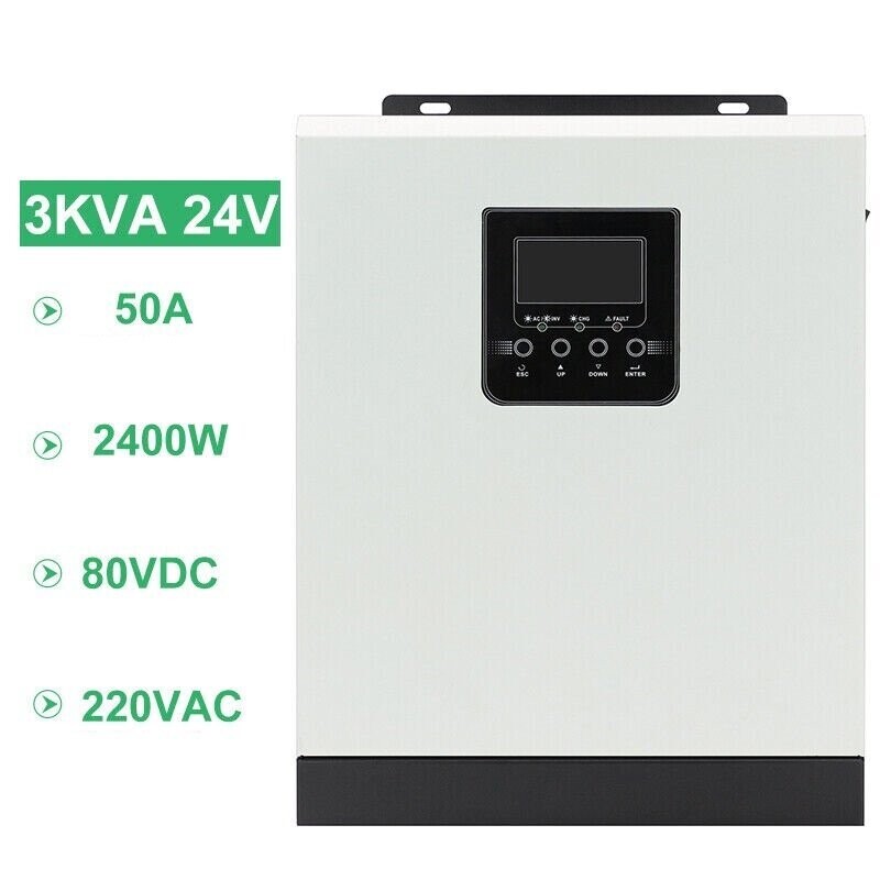 Solar Wechselrichter Reiner Sinus 2400W 24V 50A