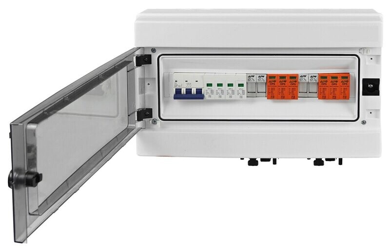 ANSCHLUSSKASTEN SOLAR PHOTOVOLTAIK PV DC AC 2 Strings 1000V 18 Module ANSCHLUSSKASTEN SOLAR PHOTOVOLTAIK PV DC AC 2 Strings 1000V 18 Module