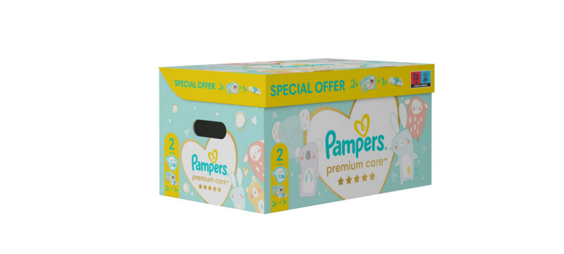 Pampers Premium Care 2 Maxi 4-8Kg 136 Windeln+ Feuchttücher Pampers Premium Care 2 Maxi 4-8Kg 136 Windeln+ Feuchttücher