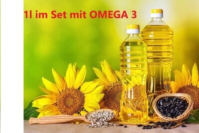PREMIUM OMEGA 3 Sonnenblumenöl Speiseöl 100% 1l PREMIUM OMEGA 3 Sonnenblumenöl Speiseöl 100% 1l