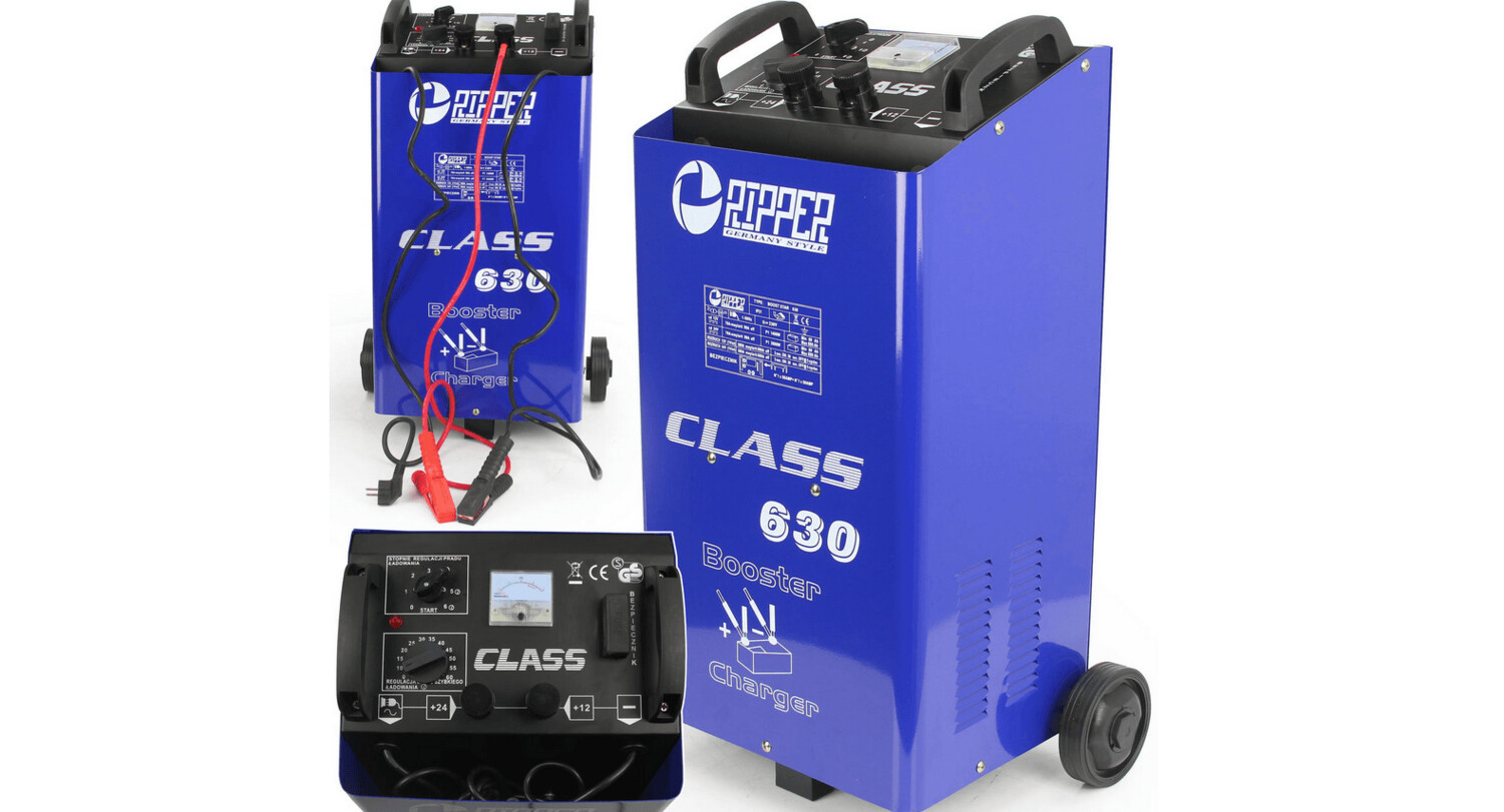 Profi-Werkstatt mobiles  Batterieladegerät Starterwagen Starthilfe Booster 630A LCD 12V 24V
