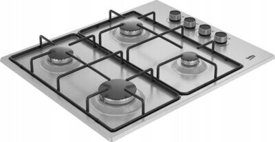 Exklusives Gaskochfeld 60 cm Autark Einbauherd Silber
