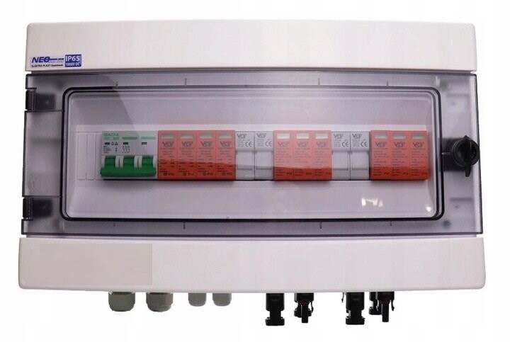 ANSCHLUSSKASTEN SOLAR PHOTOVOLTAIK 1000V DC / AC 2 String + GPV EINSÄTZE ANSCHLUSSKASTEN SOLAR PHOTOVOLTAIK 1000V DC / AC 2 String + GPV EINSÄTZE