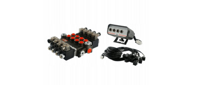 HYDRAULISCHER VERTEILER 4SEK 40L 12V + STEUERUNG Starter Set HYDRAULISCHER VERTEILER 4SEK 40L 12V + STEUERUNG Starter Set