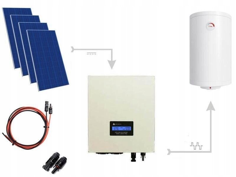 Solaranlage komplett Solarpaket Warmwasser mit Speicher 1650W