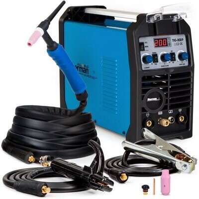Halbautomatisches Schweißen 2in1 TIG MMA IGBT Inverter 20-200 A XXXL Starter Set Halbautomatisches Schweißen 2in1 TIG MMA IGBT Inverter 20-200 A XXXL Starter Set