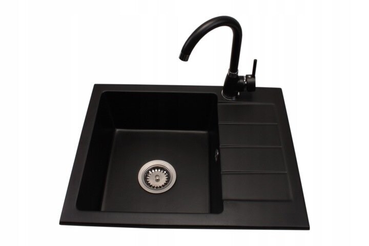 Granitspüle + Mischbatterie + Siphon Farbwahl Schwarz /Bronzemetall XXL Set Granitspüle + Mischbatterie + Siphon Farbwahl Schwarz /Bronzemetall XXL Set
