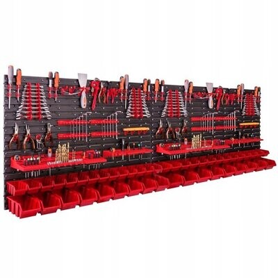 Werkstattregal Werkzeugwand 230x78 cm komplett Set Werkstattregal Werkzeugwand 230x78 cm komplett Set