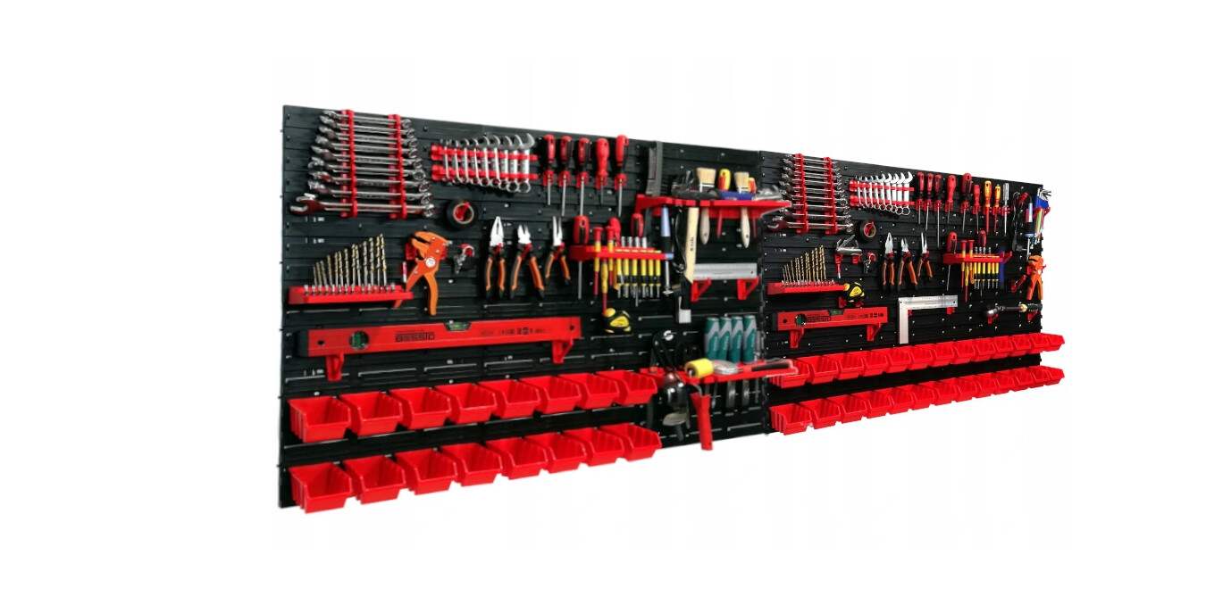 Werkstattregal Werkzeugwand Garage 240x80 cm komplett Set