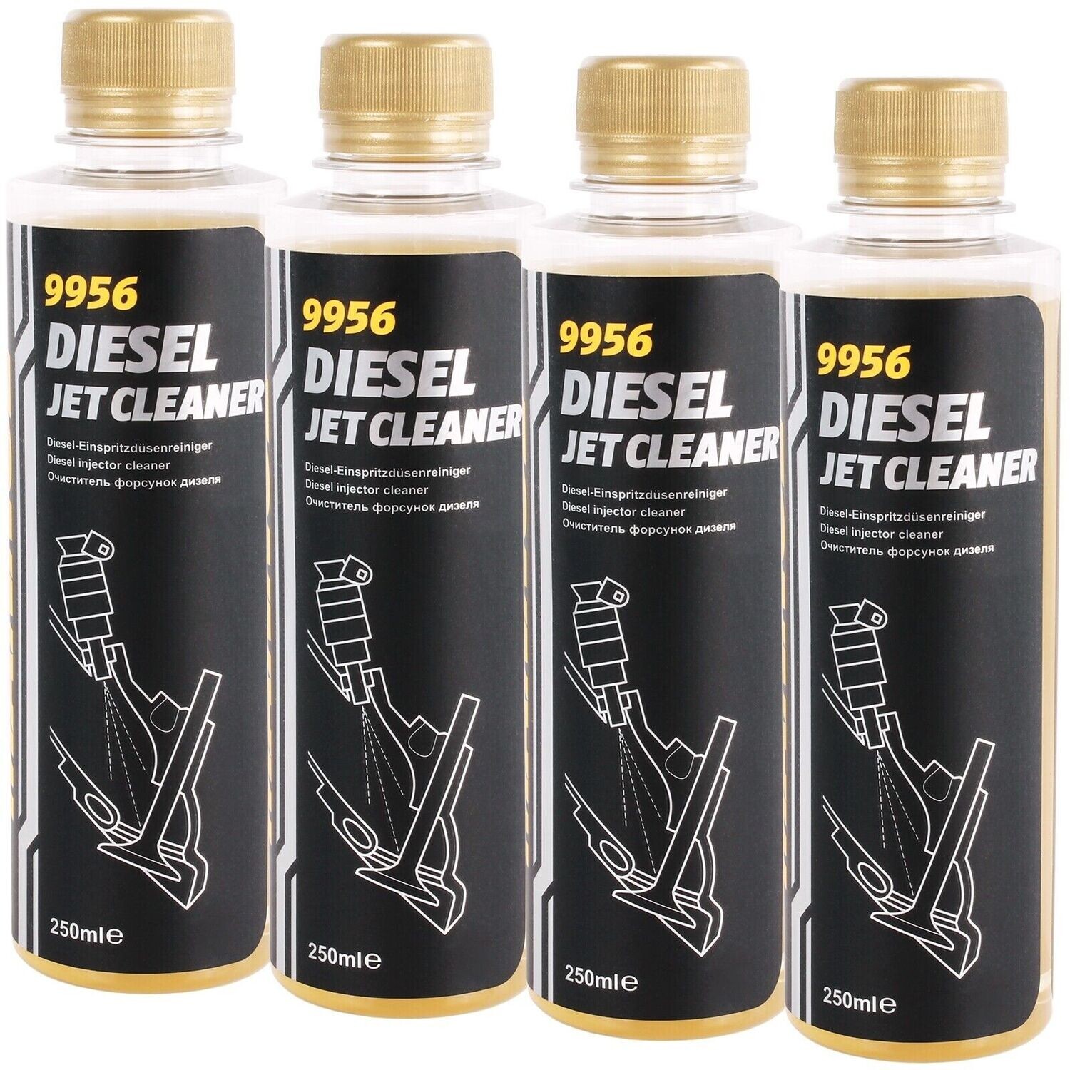 4x 250mL INJEKTORREINIGER DIESEL JET CLEANER EINSPRITZDÜSEN REINIGER