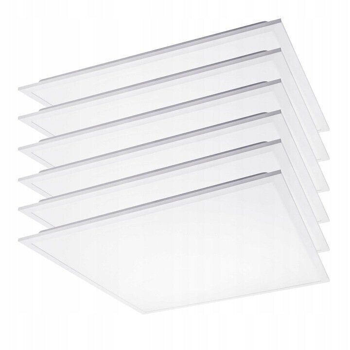 6x Panel LED Lampe Bürolampe Zimmerlampe 60x60 48W Stark Neutrales Licht 6x Panel LED Lampe Bürolampe Zimmerlampe 60x60 48W Stark Neutrales Licht