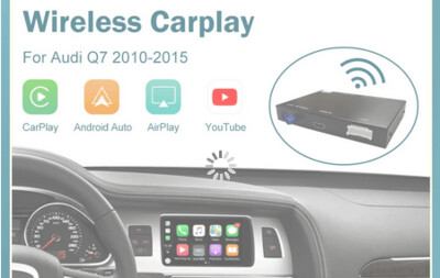 Wireless Apple CarPlay Android Auto Interface für Audi Q7 2010-2015 mit Mirror Link AirPlay MMI 3G 3G+