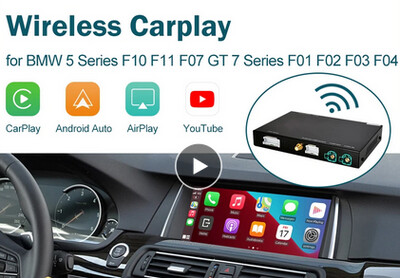 Wireless Apple CarPlay Android Auto Interface für BMW 5 7 Serie F10 F11 F07 GT F01 F02 F03 F04 2009-2020 Mirror Link AirPlay