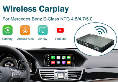 Wireless Apple CarPlay Android Auto Interface für Mercedes Benz E-Klasse W212 E Coupe C207 2012-2016 mit Mirror Link AirPlay