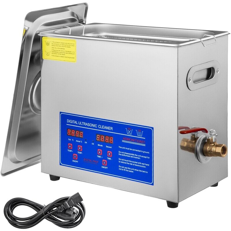 Ultraschallreiniger 6L Reiniger Ultraschall Ultrasonic Cleaner Ultraschallreinigungsgerät Edelstahl mit Digitaler Anzeige