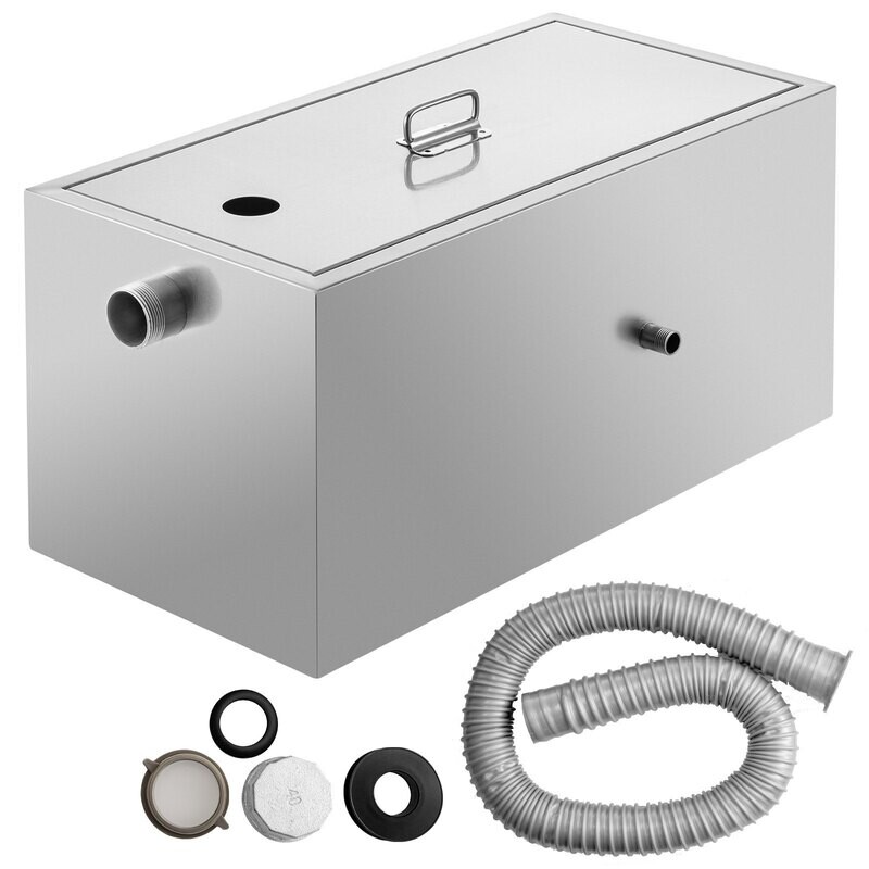 Kommerziell Fettabscheider Edelstahl Abwasser Ölabscheider Edelstahl Filterkorbgröße Interceptor Fettseparator 42 mm Restaurant 9 kg Fettfilter 50l Kommerziell Fettabscheider Edelstahl Abwasser Ölabscheider Edelstahl Filterkorbgröße Interceptor Fettseparator 42 mm Restaurant 9 kg Fettfilter 50l