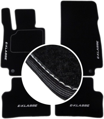 Handmade Premium Fußmatten Velour SET FARBWAHL für MERCEDES E Klasse W213 + STICKEREI Handmade Premium Fußmatten Velour SET FARBWAHL für MERCEDES E Klasse W213 + STICKEREI