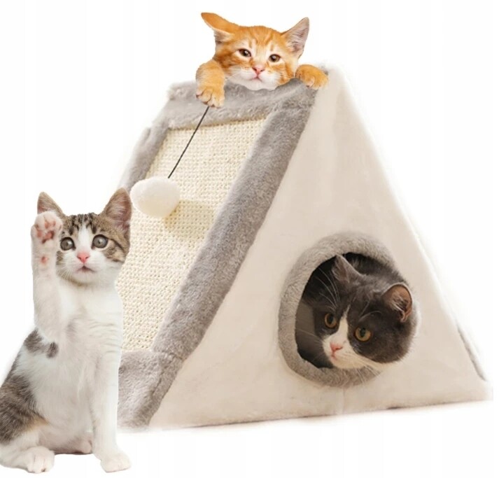 Spielhaus Katzen Tierbett Katzenbett Schlafplatz  50x25