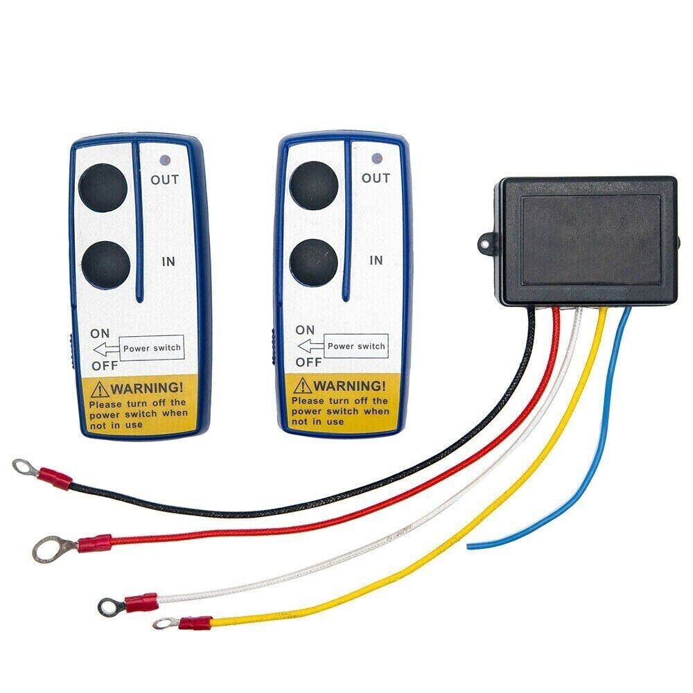 UNIVERSALE FUNK-FERNBEDIENUNG FÜR 12V SEILWINDEN – KOMPLETTSET
