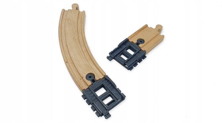 Holzeisenbahn Bigjigs Brio Ikea Eisenbahnverbinder-Set - Gleisanschluss Holzeisenbahn Bigjigs Brio Ikea Eisenbahnverbinder-Set - Gleisanschluss