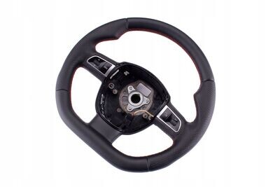 Sportlenkrad 3 Speichen Lenkrad Audi A4 B8 2007- 2011 TUNING NEUES LEDER Handmade Farbwahl