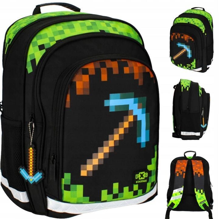 Schulranzen Rucksack Tornister Schultasche Pixel Schulranzen Rucksack Tornister Schultasche Pixel