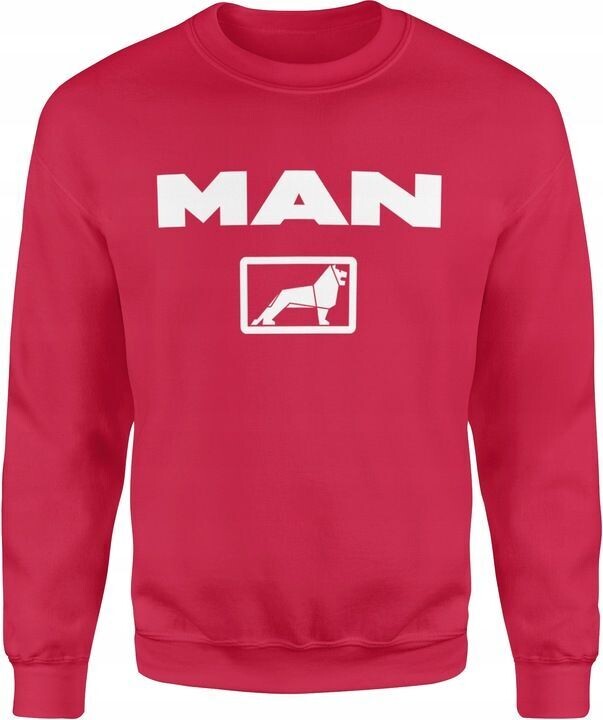 MAN PREMIUM Hoodie Sweatshirt Pullover Pulli Herren, Farbwahl: Rot