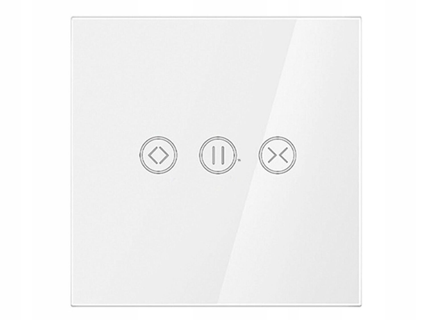 Rolloschalter Rollladenschalter Panel Alexa Smart Life Wifi Rolladen Zeithschaltuhr Jalousieschalter App Farbwahl, Farbe: Weiss