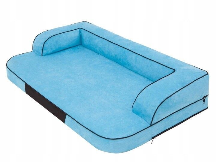 Design Handmade orthopädisches Hundebett Farbwahl Größenwahl, Farbwahl: Blau