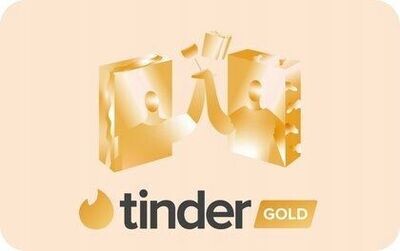 Tinder Gold Geschenkkarte Gutschein für 1 Monat im Wert von 24.95€