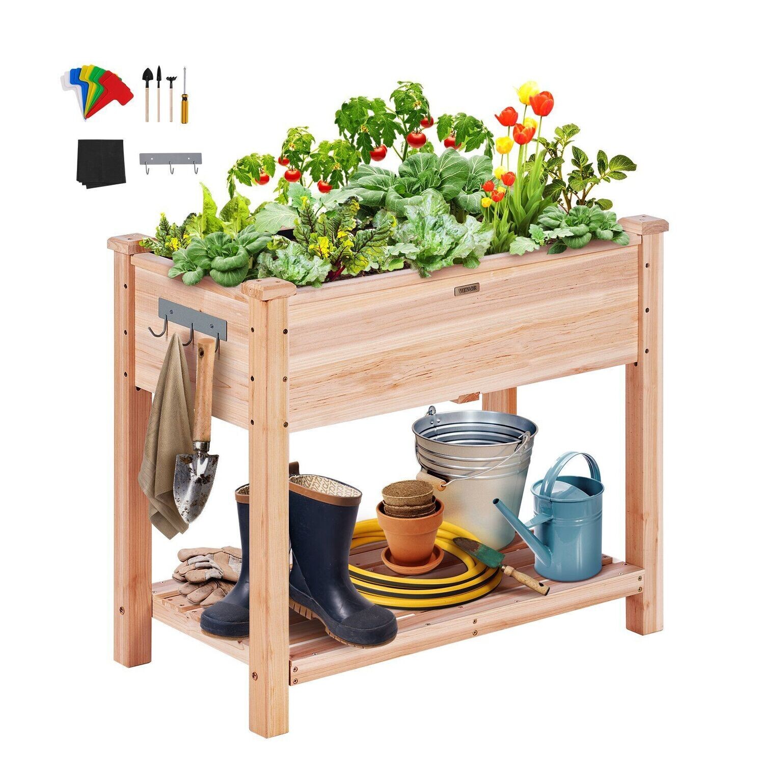 Pflanzkasten Hochbeet Holz Frühbeet Pflanzbeet Gemüsebeet 86x46