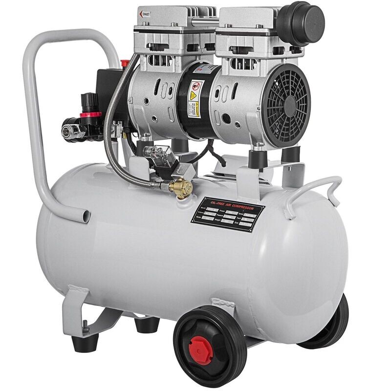 Silent Luftkompressor Flüster Kompressor Ölfrei 30l Druckluft Leise für Werkstatt Silent Luftkompressor Flüster Kompressor Ölfrei 30l Druckluft Leise für Werkstatt