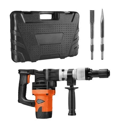 Hochleistungs Betonbrecher Abbruchhammer 1400 W 19J Schlagkraft Bohrhammer Stemmhammer inkl. Spitzmeißel Flachmeißel im Koffer Hochleistungs Betonbrecher Abbruchhammer 1400 W 19J Schlagkraft Bohrhammer Stemmhammer inkl. Spitzmeißel Flachmeißel im Koffer