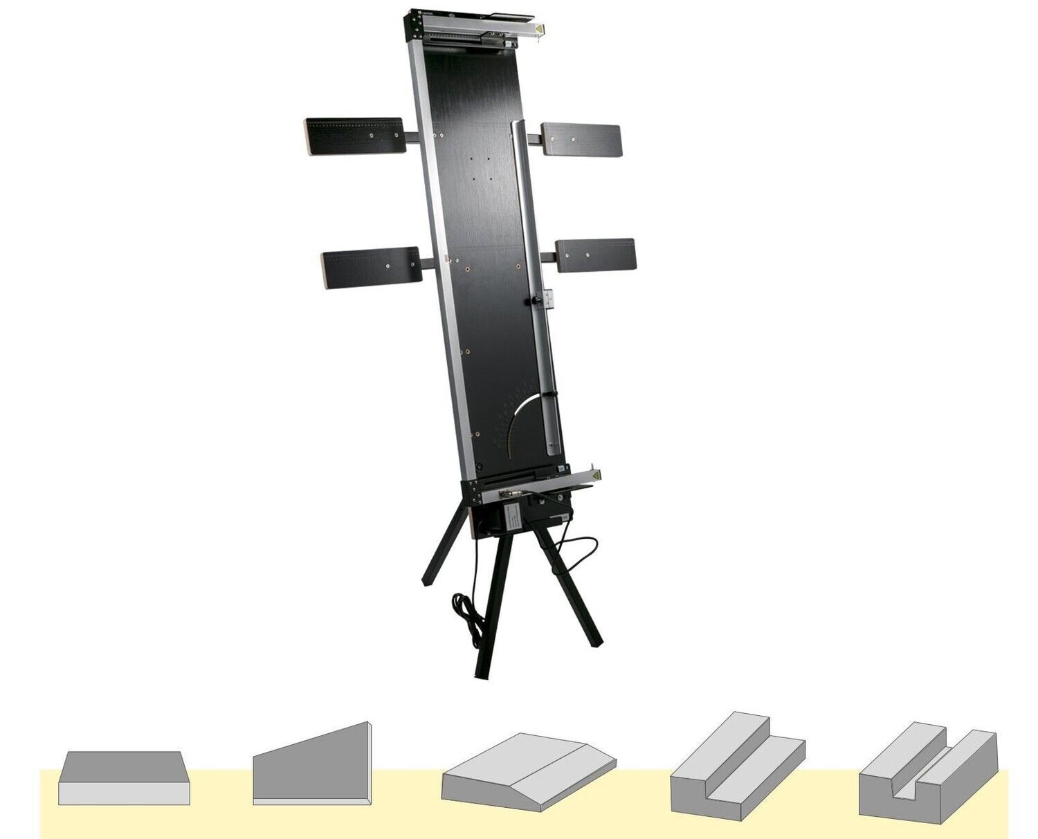 Profi 360℃ Styroporschneider Schaumstoffschneider aus Aluminiumlegierung Styrocutter Schnittlänge 127 cm Nut Maschine Baustelle Industrie