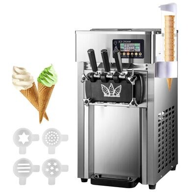 Bistro Restaurant Kommerzielle Softeismaschine 2350 W Arbeitsplatte 16-18L/Std. mit LCD-Display Eiscrememaschine Speiseeismaschine Bistro Restaurant Kommerzielle Softeismaschine 2350 W Arbeitsplatte 16-18L/Std. mit LCD-Display Eiscrememaschine Speiseeismaschine