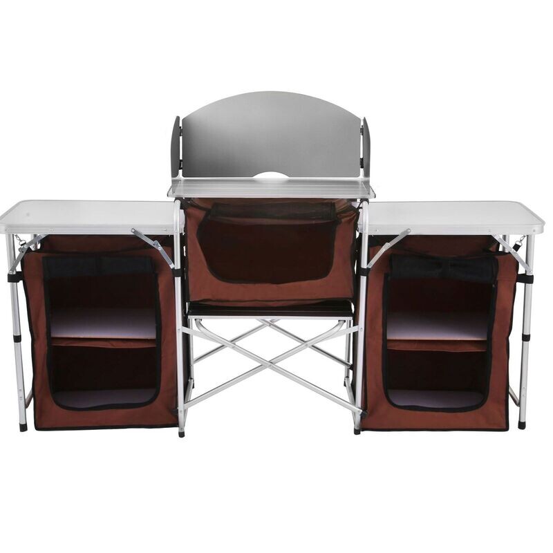 Outdoor Camping Küche Faltbare Gartenmöbel Verstellbarer Camping-Lagerschrank Outdoor Camping Küche Faltbare Gartenmöbel Verstellbarer Camping-Lagerschrank
