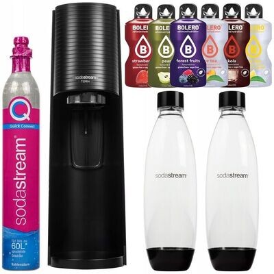 Sodastream Terra Wassersprudler schwarz XXXL Starter Set