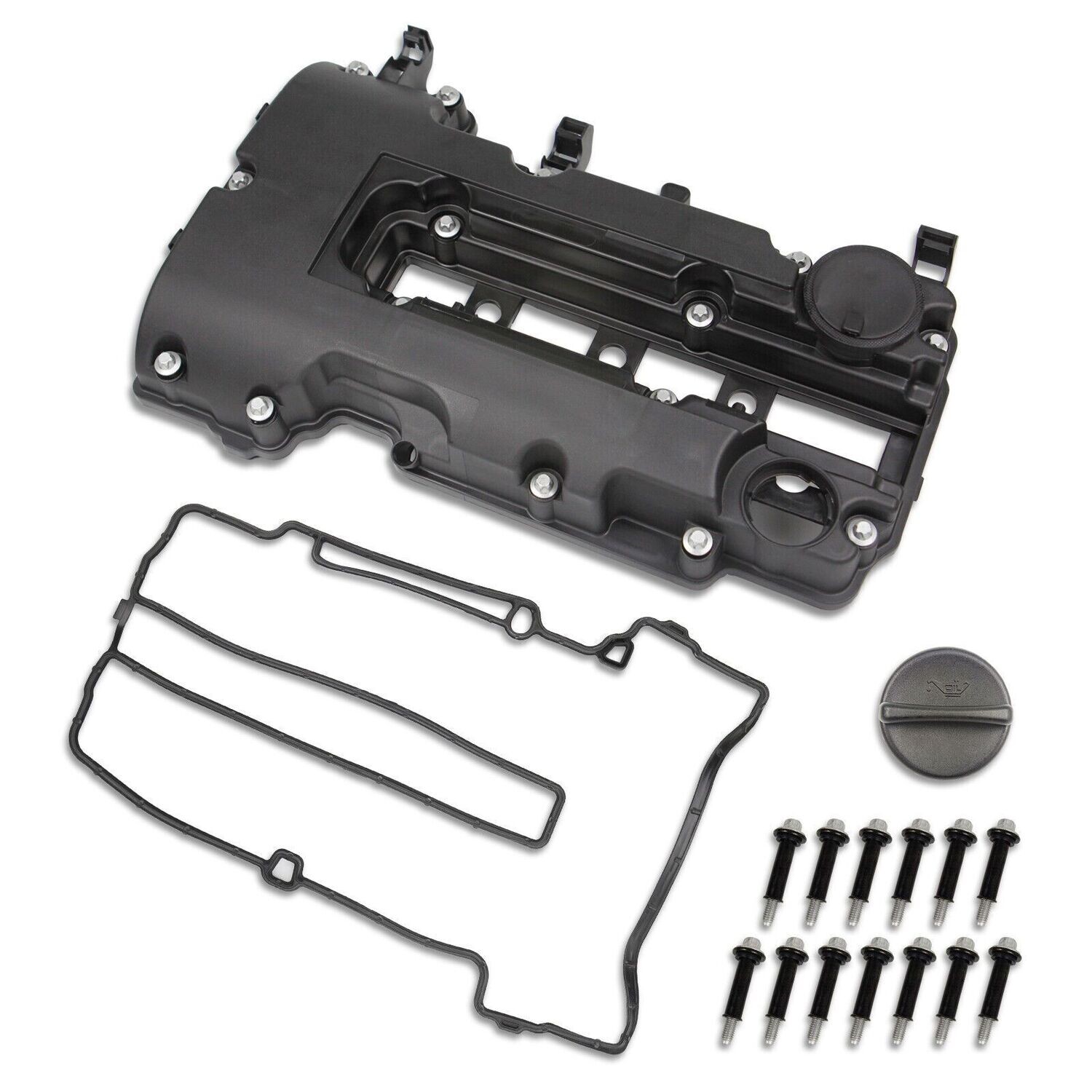 Ventildeckel Zylinderkopfhaube für Chevy Cruze Opel Astra J Corsa D Zafira mit Dichtung & Öldeckel 55573746 25198877