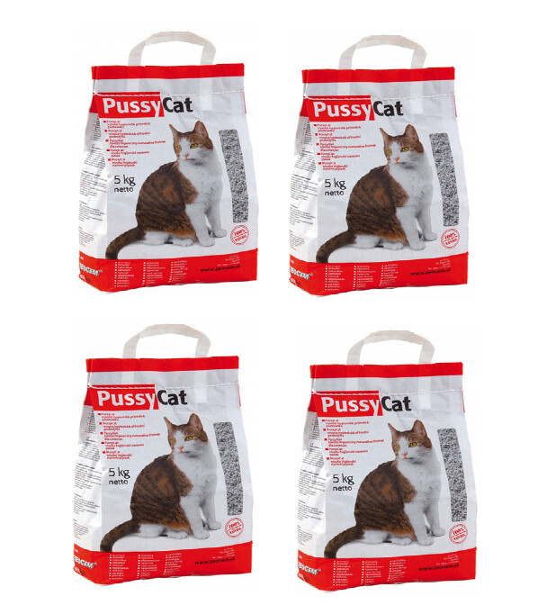 4x 5kg Premium Katzenstreu 20kg natürliches Zeolith ohne Chemie