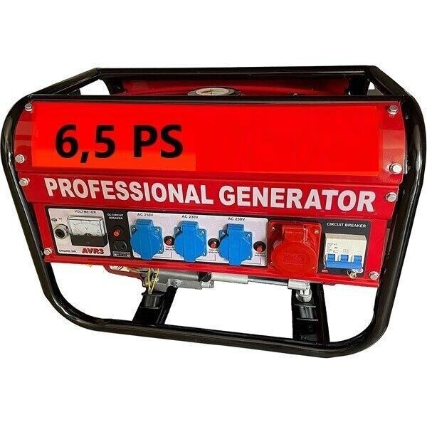 Notstromaggregat  6,5 PS Benzin Stromerzeuger Generator 4500 Watt