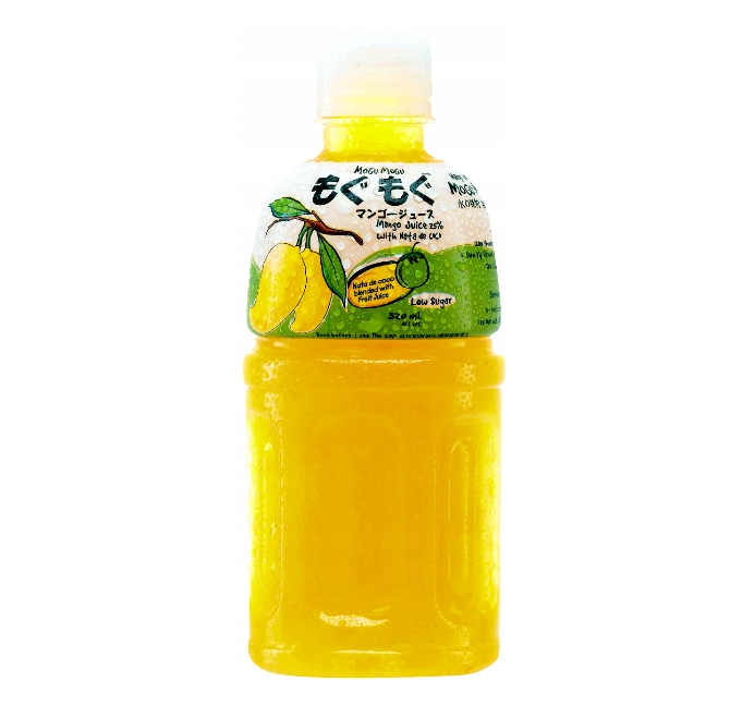 10x Thailand Litschigetränk Mogu Mogu Mango mit Nata de Coco 320ml