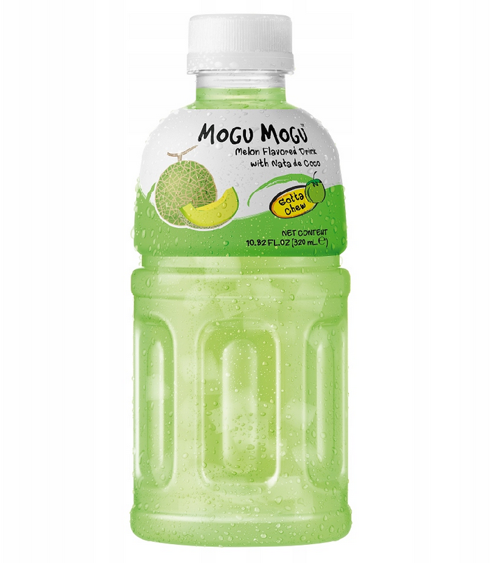 10x Thailand Litschigetränk Mogu Mogu Melone Nata de Coco 320ml