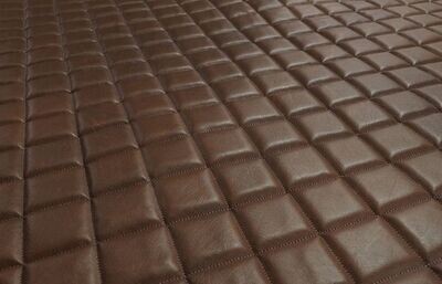 POLSTERSTOFF AUS ÖKO-LEDER GESTEPPTES MATERIAL 10 MM Hellbraun POLSTERSTOFF AUS ÖKO-LEDER GESTEPPTES MATERIAL 10 MM Hellbraun